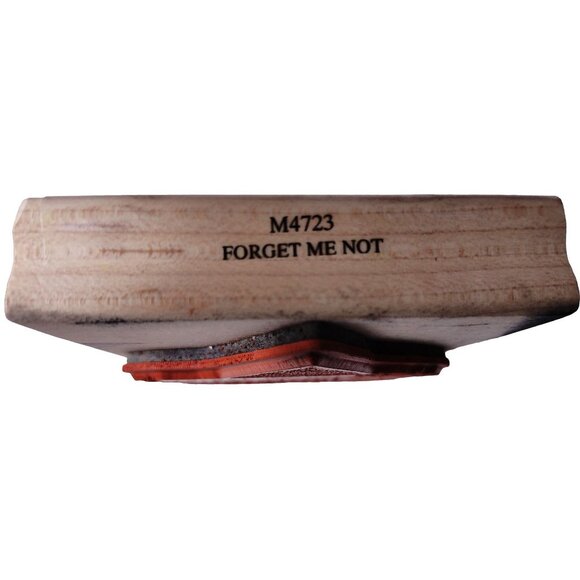 Forget Me Not Heart Rubber Stamp By Stampington & Company - Picture 4 of 5